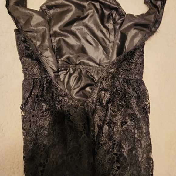 ASTR Little Black Lace Dress Sz Medium - Picture 6 of 7